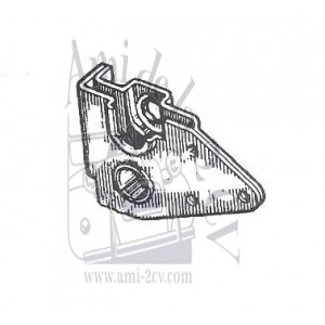 Support extérieur de suspension arrière droite avec silentbloc R4F6