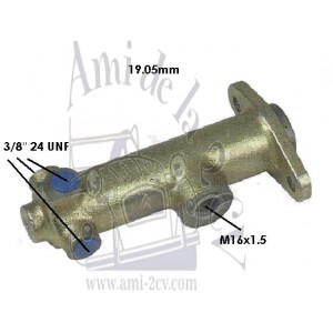 Maître Cylindre 19,05mm Renault R4 et Renault R5 avant 1976