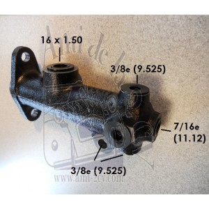 Maître Cylindre R4 >63, Fourg >76 22mm Simple Circuit