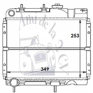 Radiateur neuf  Renault R4 avant 1986 livraison gratuite en France continentale