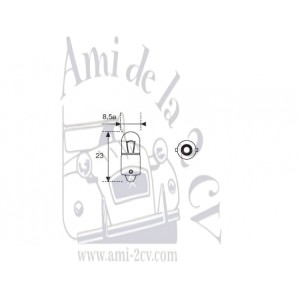 Ampoule veilleuse 6 volts 4 watts