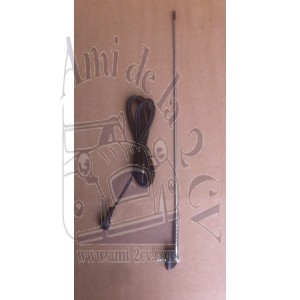 Antenne chromée avec ressort