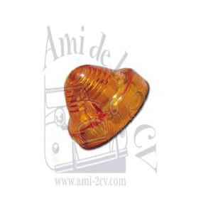 Cabochon de clignotant orange 2CV/AK/AZU/Méhari/HY