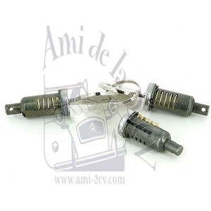 Jeu de 3 barillets de porte R4L