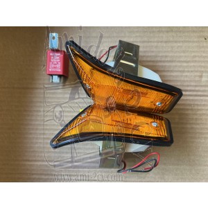 Paire de clignotants Dyane Acadiane Alpine Berlinette et R5 Turbo à led pour une meilleure visibilité avec centrale clignotante