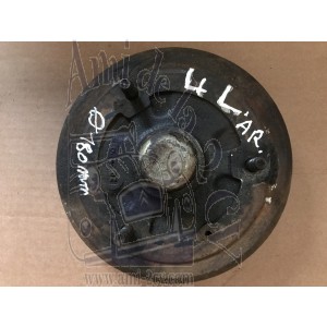Tambour arrière R4 L grand diamètre 180mm pièce d'occasion