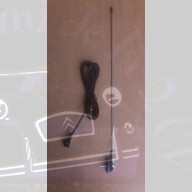 Antenne chromée avec ressort
