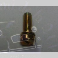Boulon de couvercle de carburateur Renault R4 M5/0,75 x 17,5 x 15,5mm avec sa rondelle frein
