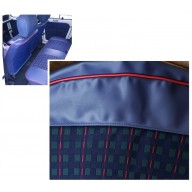 Ensemble de garnitures de sièges et banquette  arrière bleus R4L Clan vendues sans les housses d'appuie tête 