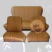 Ensemble de garnitures de sièges avant et banquette arrière R4 avant 1980 en skaï caramel